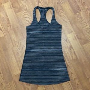 Lululemon grey striped racerback. Size 4, EUC